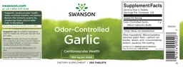 Label for Odor-Controlled Garlic 500 mg