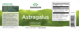 Label for Astragalus 500 mg