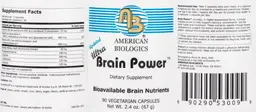 Label for Ultra Brain Power