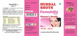 Label for Femohills Syrup