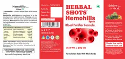 Label for Hemohills Syrup