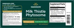 Label for Milk Thistle Phytosome 300 mg