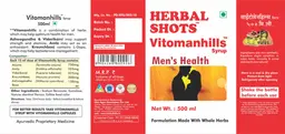 Label for Vitomanhills Syrup