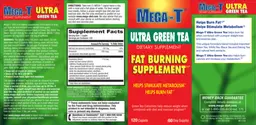Label for Ultra Green Tea