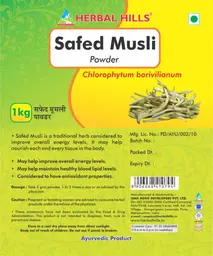 Label for Safed Musli Powder