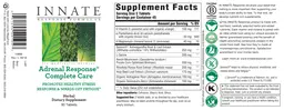 Label for Adrenal Response Complete Care