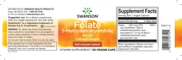 Label for Folate 5-Methyltetrahydrofolic Acid 800 mcg