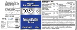 Label for FocusFactor