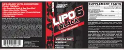 Label for Lipo6 Black Ultra Concentrate
