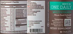 Label for Men's 40+ One Daily
