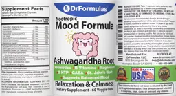 Label for Nootropic Mood Formula