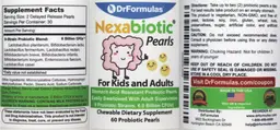 Label for NexaBiotic Pearls