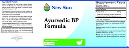 Label for Ayurvedic BP Formula