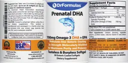 Label for Prenatal DHA