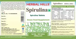 Label for Spirulina