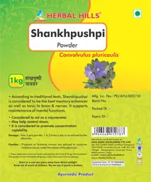 Label for Shankhpushpi Powder