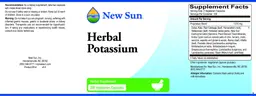 Label for Herbal Potassium