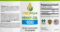 Label for Hemp Oil 100