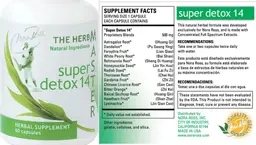 Label for Super Detox 14