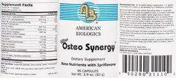Label for Ultra Osteo Synergy