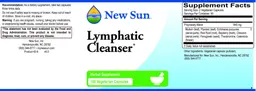 Label for Lymphatic Cleanser