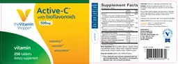 Label for Active-C with Bioflavonoids 500 mg