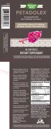 Label for Petadolex