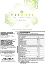 Label for Complete Greens