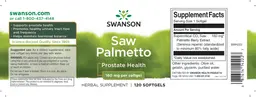 Label for Saw Palmetto 160 mg