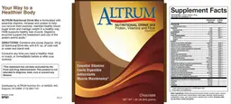 Label for Nutritional Drink Mix Chocolate