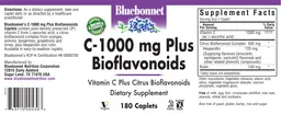 Label for C-1000 mg plus Bioflavonoids