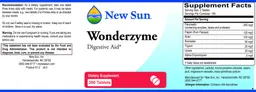 Label for Wonderzyme