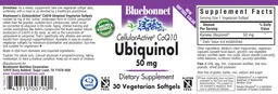 Label for CellularActive CoQ10 Ubiquinol 50 mg