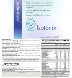 Label for Multivitamin