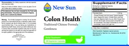 Label for Colon Health