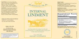 Label for Internal Liniment