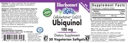 Label for CellularActive CoQ10 Ubiquinol 100 mg