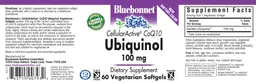 Label for CellularActive CoQ10 Ubiquinol 100 mg