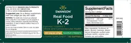 Real Food K-2 200 mcg Maximum Strength