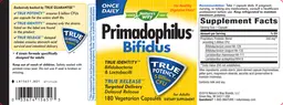Label for Primadophilus Bifidus