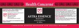 Label for Astra Essence