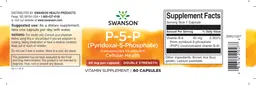Label for P-5-P (Pyridoxal-5-Phosphate) 40 mg Double Strength