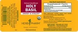Label for Holy Basil