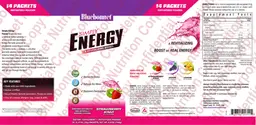 Label for Simply Energy Strawberry Kiwi Flavor
