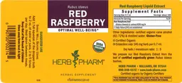 Label for Red Raspberry