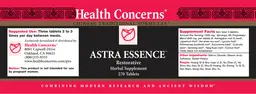 Label for Astra Essence