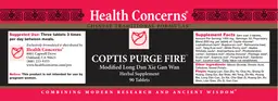 Label for Coptis Purge Fire