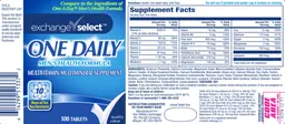 Label for One Daily Men's Health Formula