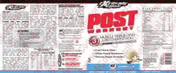 Label for Post Workout Vanilla Flavor