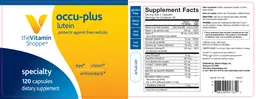 Label for Occu-Plus Lutein